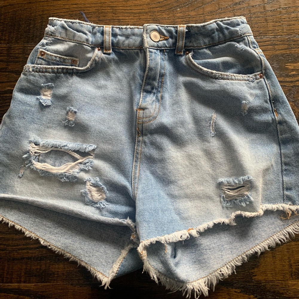 Denim shorts